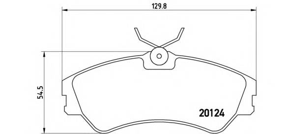 BREMBO P 85 028 Комплект тормозных колодок,