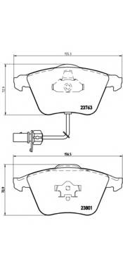 BREMBO P 85 084 Комплект гальмівних колодок,