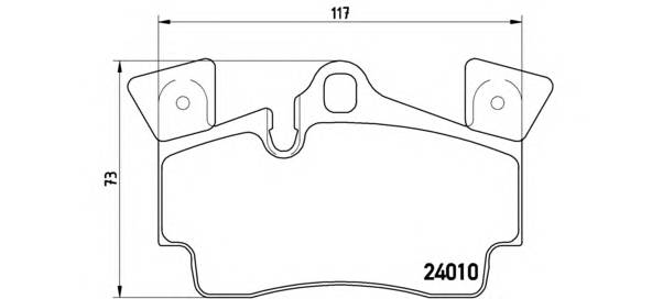 BREMBO P 85 088 Комплект гальмівних колодок,