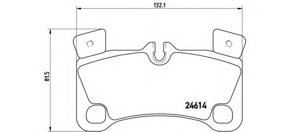 BREMBO P 85 103 Комплект тормозных колодок,