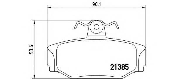 BREMBO P 86 009 Комплект тормозных колодок,