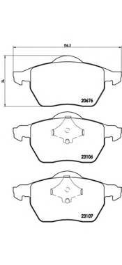 BREMBO P 86 015 Комплект гальмівних колодок,