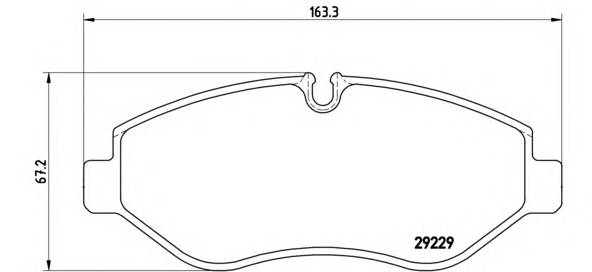 BREMBO P A6 026 Комплект гальмівних колодок,