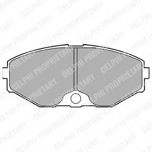 DELPHI LP1058 Комплект тормозных колодок,