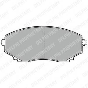 DELPHI LP1095 Комплект тормозных колодок,