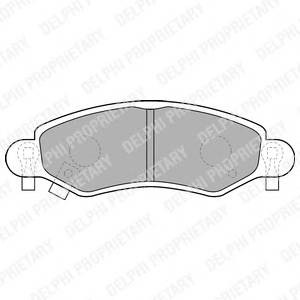 DELPHI LP1500 Комплект гальмівних колодок,