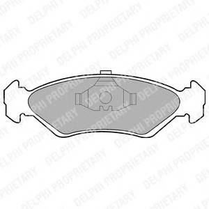 DELPHI LP591 Комплект гальмівних колодок,