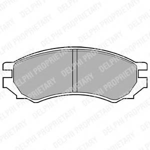 DELPHI LP670 Комплект гальмівних колодок,