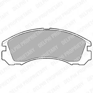 DELPHI LP871 Комплект гальмівних колодок,