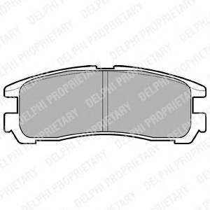 DELPHI LP955 Комплект тормозных колодок,