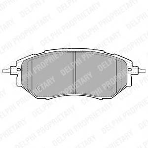 DELPHI LP1941 Комплект гальмівних колодок,