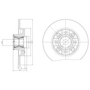 DELPHI BG9116RS Тормозной диск