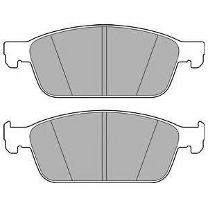 DELPHI LP2495 Комплект гальмівних колодок,