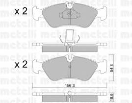 METELLI 22-0311-0 Комплект тормозных колодок,