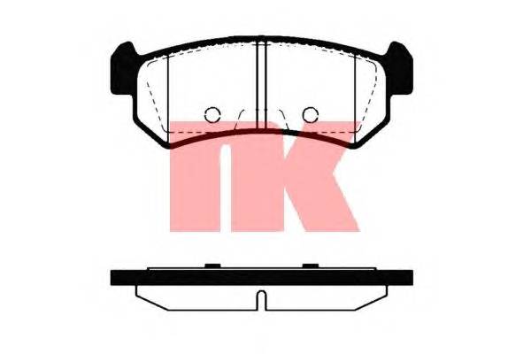 NK 225009 Комплект тормозных колодок,