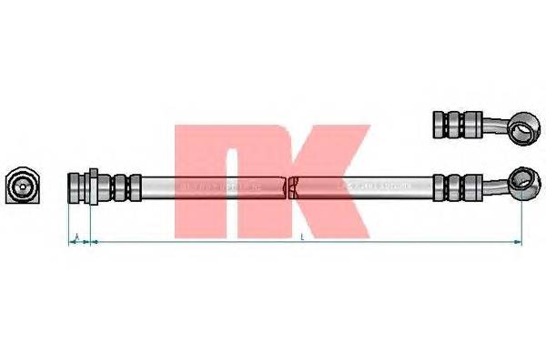 NK 853493 Тормозной шланг