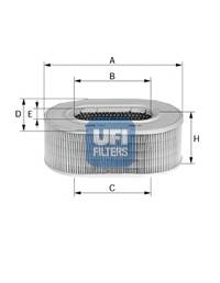 UFI 27.196.00 Повітряний фільтр