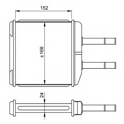 NRF 54260 Теплообменник, отопление салона