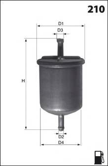 MECAFILTER ELE3652 Топливный фильтр