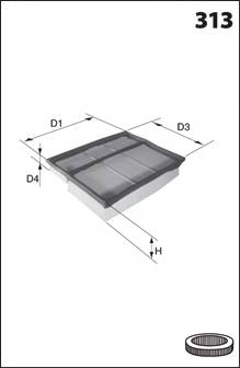 MECAFILTER ELP3751 Воздушный фильтр