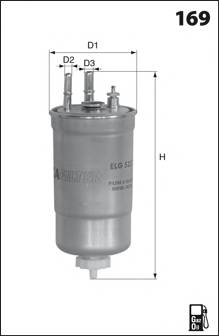 MECAFILTER ELG5400 Топливный фильтр