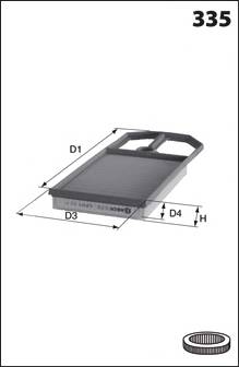 MECAFILTER ELP9079 Воздушный фильтр