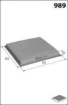 MECAFILTER ELR7159 Фільтр, повітря у