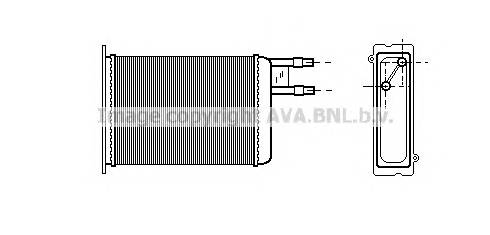 AVA QUALITY COOLING CN6128 Теплообменник, отопление салона