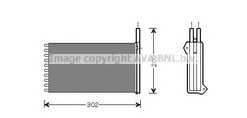 AVA QUALITY COOLING FD6154 Теплообмінник, опалення салону