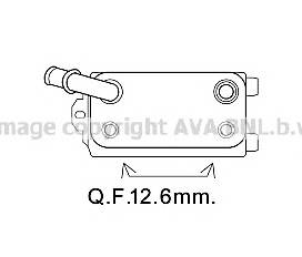 AVA QUALITY COOLING VO3170 Олійний радіатор, автоматична