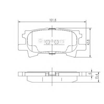 NIPPARTS J3612031 Комплект тормозных колодок,