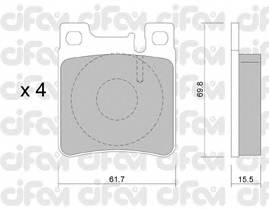 CIFAM 822-567-0 Комплект тормозных колодок,