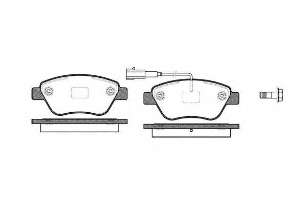 WOKING P9583.11 Комплект гальмівних колодок,