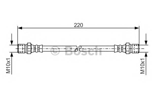 BOSCH 1 987 476 090 Тормозной шланг