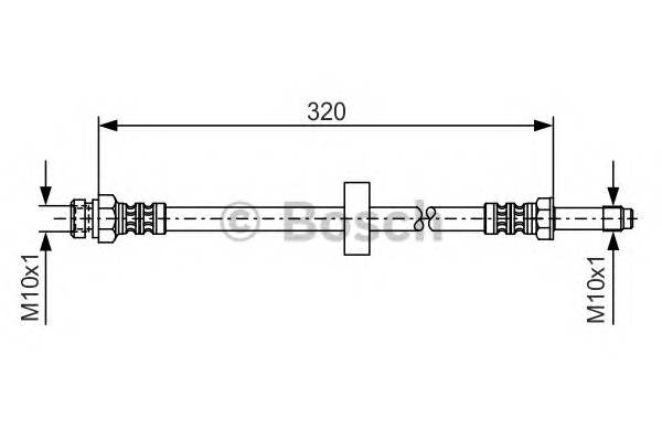 BOSCH 1 987 476 317 Тормозной шланг