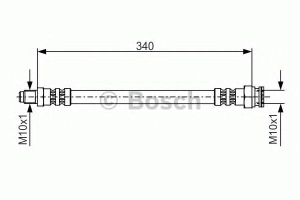 BOSCH 1 987 476 393 Гальмівний шланг