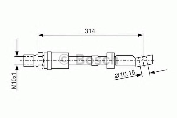 BOSCH 1 987 476 408 Тормозной шланг