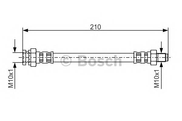 BOSCH 1 987 476 502 Гальмівний шланг