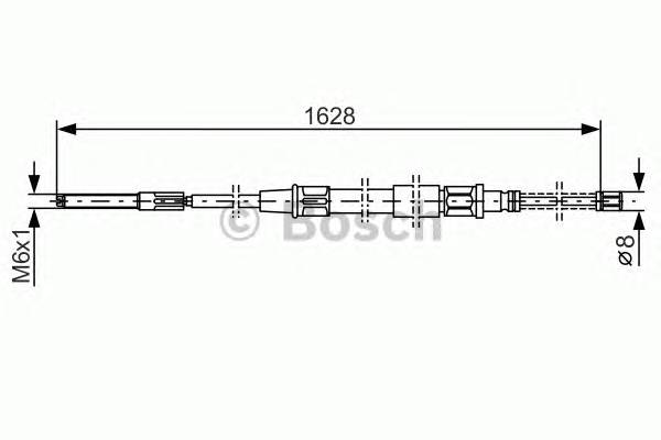 BOSCH 1 987 477 169 Трос, стояночная тормозная