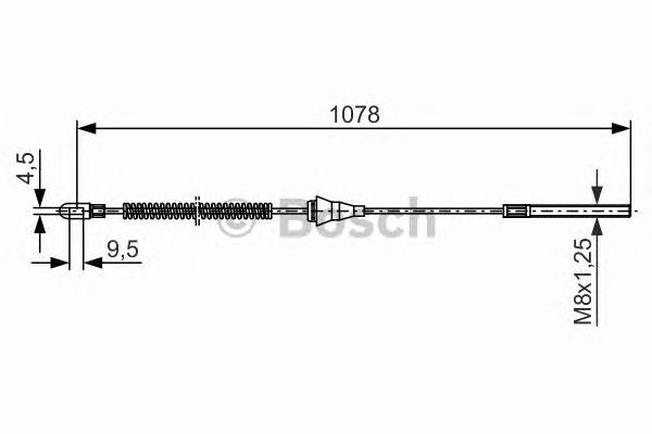 BOSCH 1 987 477 310 Трос, стояночная тормозная