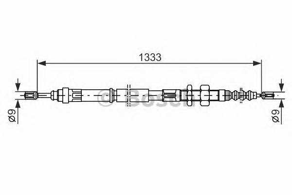 BOSCH 1 987 477 440 Трос, стояночная тормозная