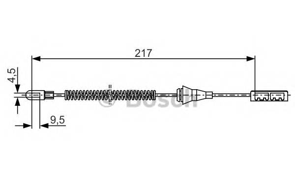 BOSCH 1 987 482 251 Трос, стоянкова гальмівна