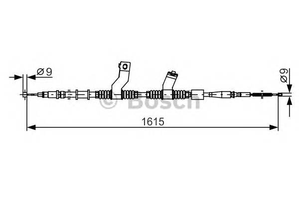 BOSCH 1 987 482 353 Трос, стояночная тормозная