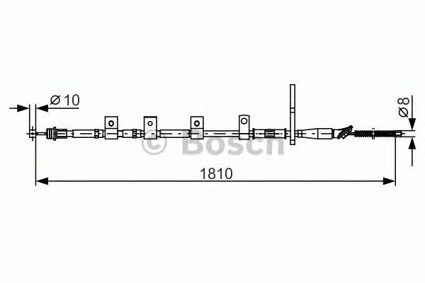 BOSCH 1 987 482 356 Трос, стояночная тормозная