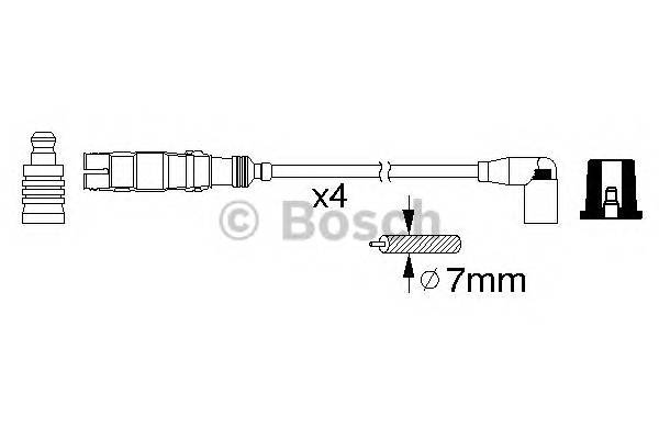 BOSCH 0 986 356 359 Комплект дротів запалювання