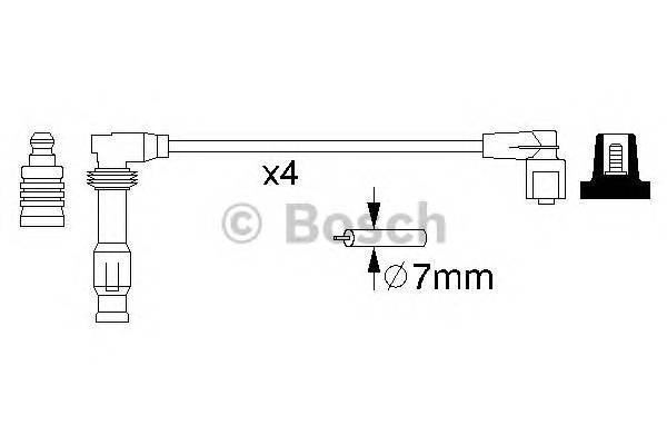 BOSCH 0 986 356 986 Комплект проводов зажигания