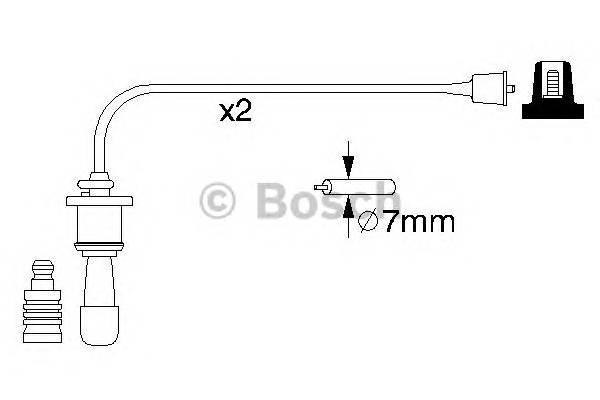 BOSCH 0 986 356 991 Комплект проводов зажигания