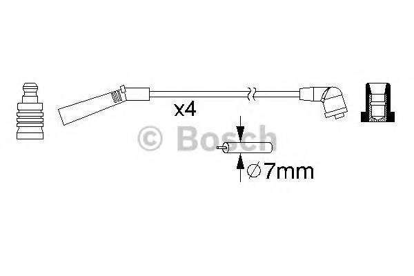 BOSCH 0 986 357 157 Комплект проводов зажигания