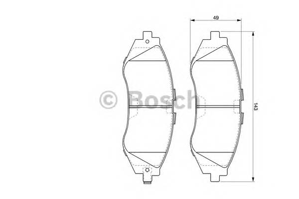 BOSCH 0 986 424 474 Комплект гальмівних колодок,