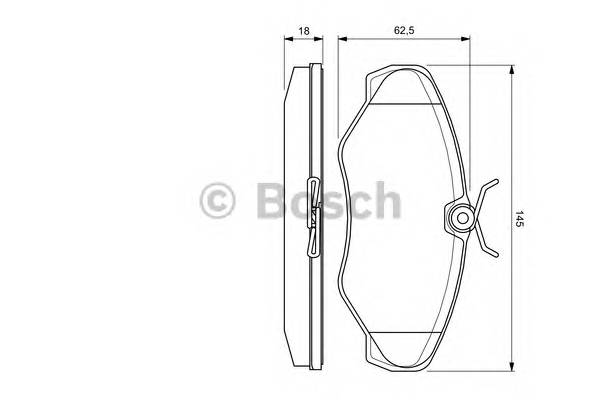 BOSCH 0 986 424 636 Комплект тормозных колодок,